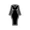 Woman fitted dress icon. Element of clothes for mobile concept and web apps icon. Glyph, flat icon for website design and