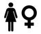 Woman Flat Icon Isolated On White Background. Black Color Gender Symbol Vector Illustration