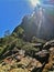 Woman in Florestal Uaimii Waterfall, Minas Gerais, Brazil.