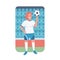 Woman footballer flat color vector detailed character