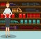 Woman in front of bookshelf. Vector. Flat style illustration.