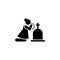 Woman funeral widow dead icon. Element of pictogram death illustration