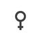 Woman gender sex vector icon
