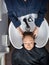 Woman Getting Hair Washed In Beauty Salon