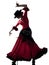 Woman gipsy flamenco dancing dancer