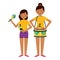 woman and girl drum maracas