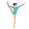 Woman girl female gymnastics move position sport performance acrobat pose