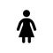 Woman glyph icon and female symbol