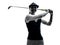 Woman golfer golfing silhouette