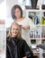 Woman at the Hairdresser Salon