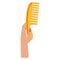 Woman hand with comb