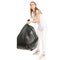 Woman in hand trash bag