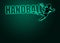 Woman handball background