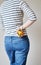 Woman Hands Holding Harvest Little Pumpkin