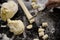 Woman hands preparing potato gnocchi