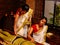 Woman having Ayurvedic body spa massage