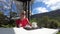 woman having tea at Cameron Highlands