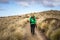 Woman hiker on Kepler Track.