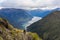 Woman hiker walking on Kepler Track