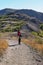 Woman hiking the Boundary Trail at Mount Saint Helens National Volcanic Monument.