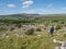 Woman hill walking in the Yorkshire Dales