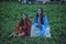 Woman in historical clothing at the Festival of the historical reconstruction of the Middle Ages