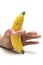 woman holding banana