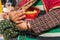 Woman holding a bowl of food in a village in Jammu and Kashmir