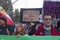 A woman holding a placard during the International Women Day 8 March demonstration in Madrid