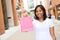 Woman holding shopping bag