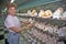 Woman holds shells at the Shell Factory, Fort Myers, Florida