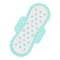 Woman hygiene protection, sanitary towel icon