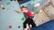 Woman Indoor Free Climbing