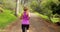 Woman jogging in the forest