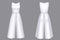 Woman jumpsuit 3d vector overalls blank mockup