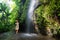 Woman in jungle on Bali, Indonesia