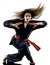 Woman Kung Fu Pencak Silat isolated