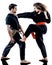 Woman Kung Fu Pencak Silat isolated