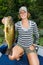 Woman Large Mouth Bass Fishing