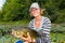 Woman Large Mouth Bass Fishing