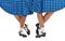 Woman legs in shoes for Scottish dance