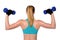 Woman Lifting Dumbbells