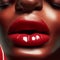 woman lips, close up, lips and teeth nice illustration