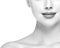 Woman Lips neck Black and White Beauty Portrait.
