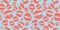 Woman lips pattern with trendy living coral colors