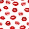 Woman lips seamless pattern