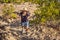 Woman local tourist goes on a local hike during quarantine COVID 19