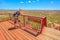 Woman at lookout in Kalbarri