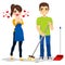 Woman Loves Boyfriend Cleaning