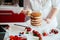 Woman Making The Naked Cake